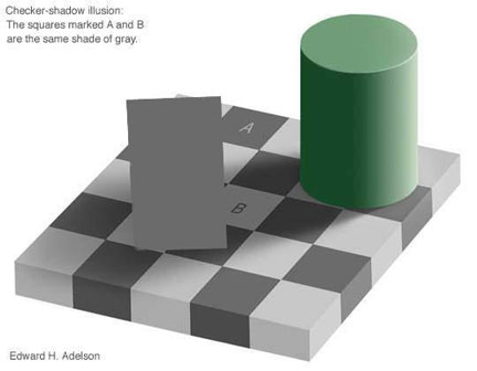 Optical Illusion Checker Board Transcendant